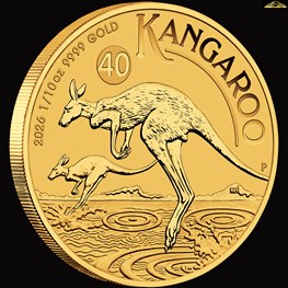 1/10oz Perth Mint Gold Kangaroo 2026 NEW