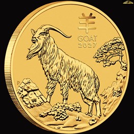1oz Gold Perth Mint 2027 Goat Bullion Coin NEW