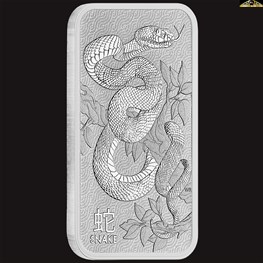 1oz Snake Silver Minted Bar 2025