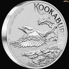 2026 1kg Kookaburra Perth Mint Silver Coin NEW