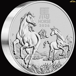 5oz Perth Mint Silver Horse coin 2026 NEW