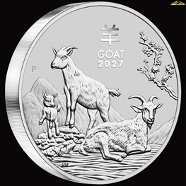 1kg Perth Mint Silver Goat coin 2027